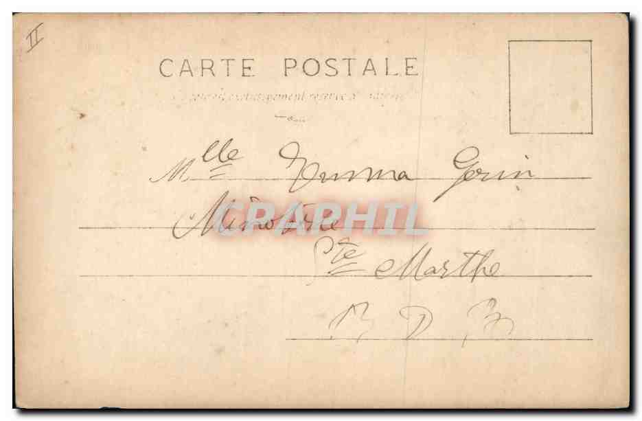 Trois jeunes femmes dans un œuf — Année 1903 — H. Manuel, série 150/B — Reverso