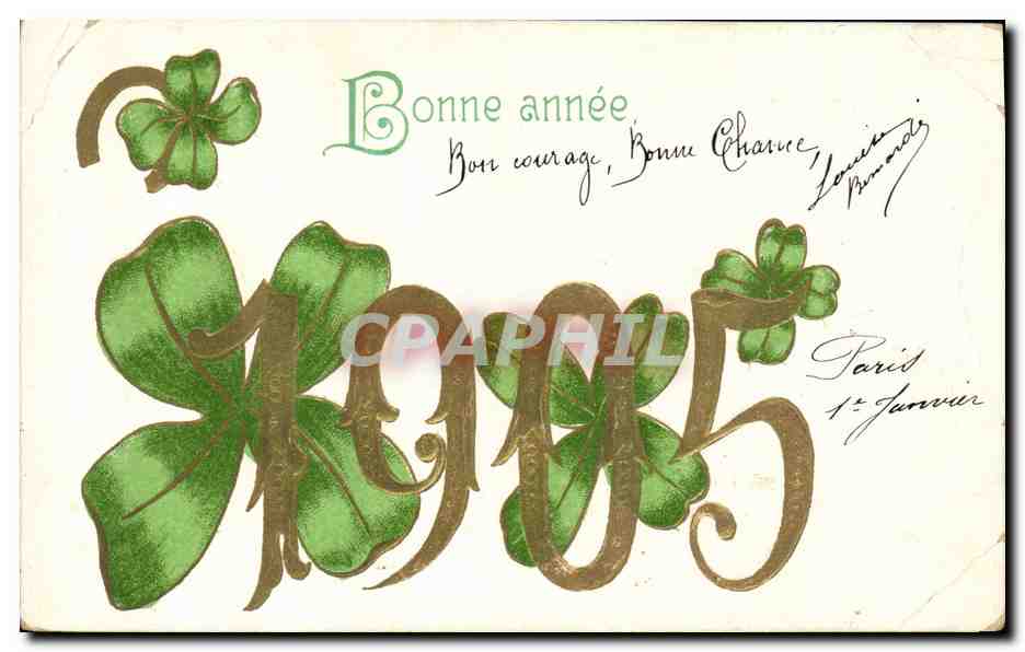 CPA Fantaisie Annee 1905 Trefles 