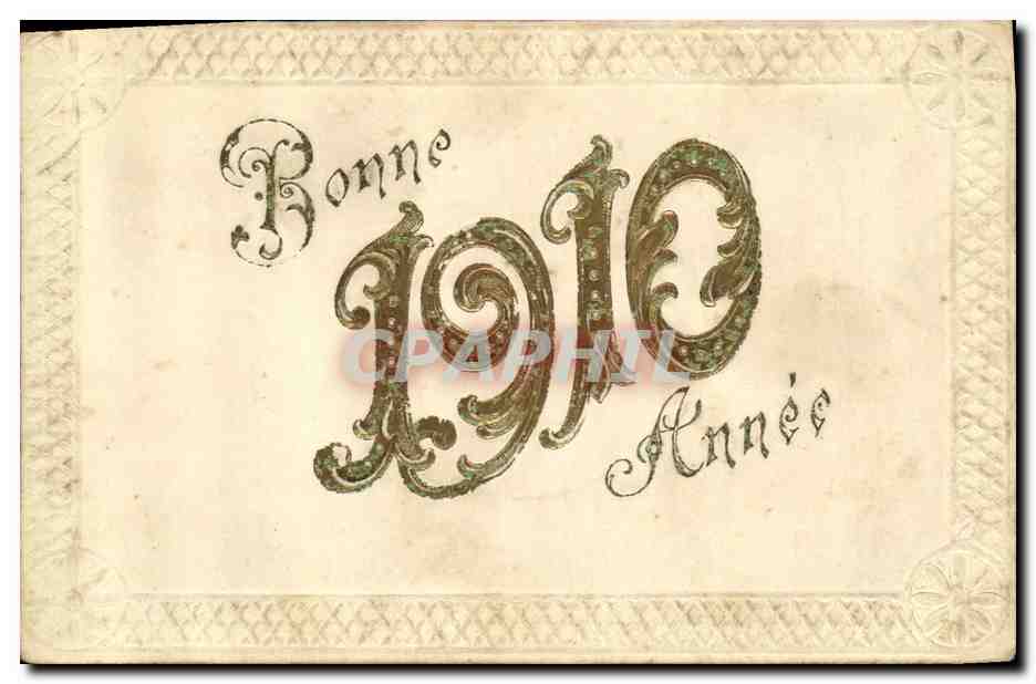 Bonne Année 1910 — Carte postale de vœux — éditeur inconnu
