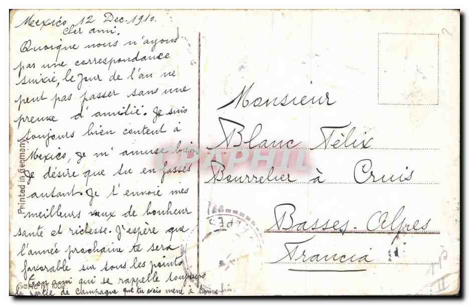 CPA Fantaisie Annee 1911 Enfants  — Rückseite