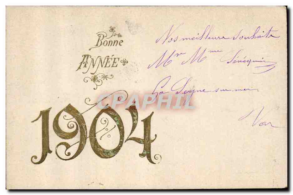Bonne Année — 1904 — Timothée Jacot, Neuchâtel