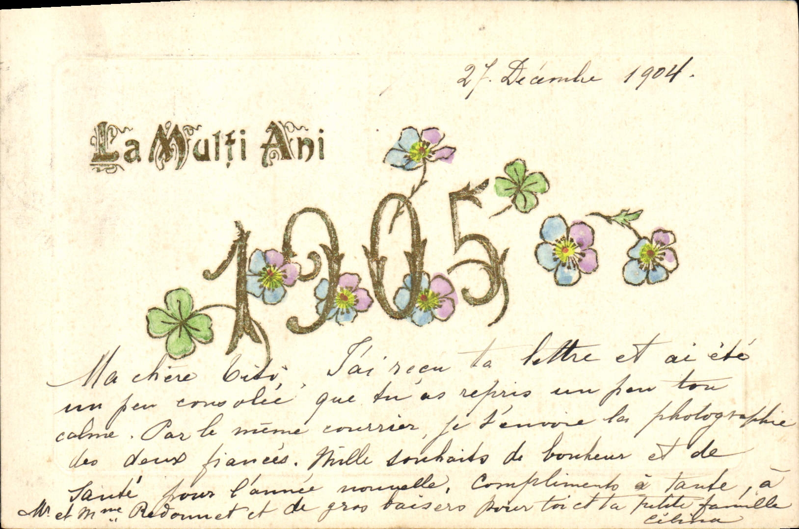 La Multî Ani — Année 1905 — Éditeur non visible