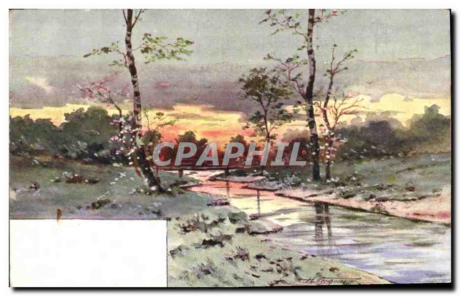 CPA Fantaisie Paysage 