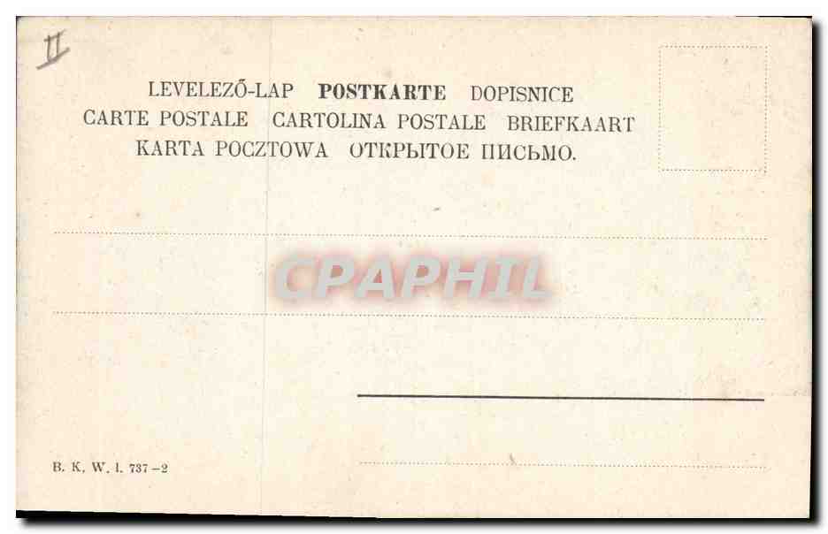 CPA Fantaisie Paysage  — Back