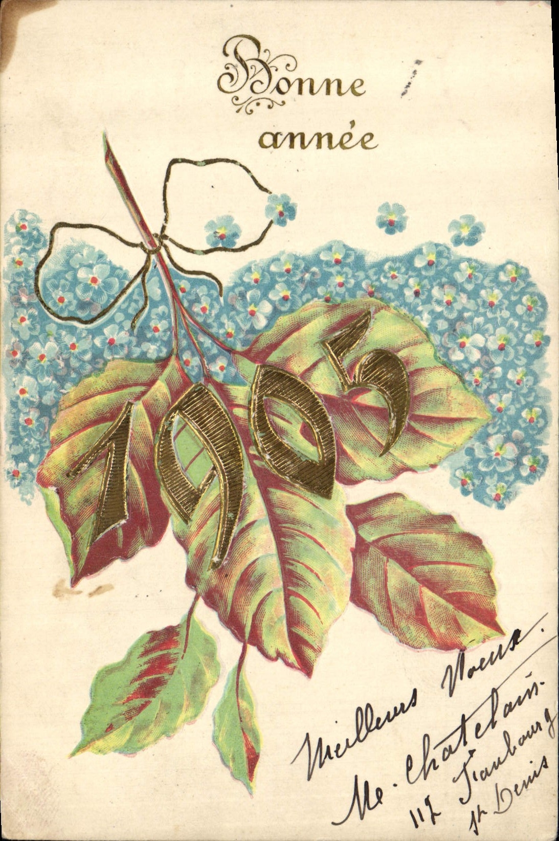 Bonne année — 1905 — éditeur non visible