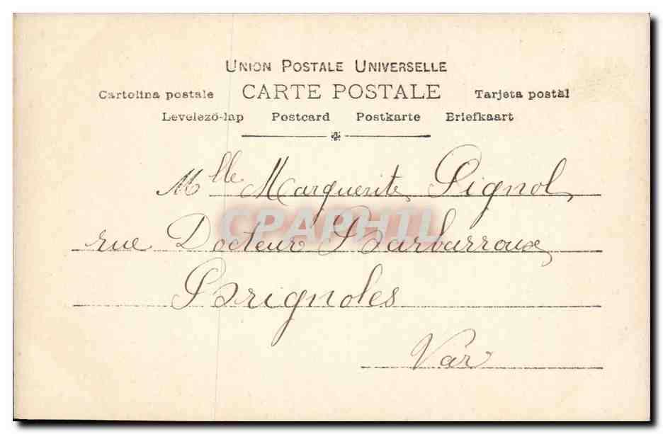 Alice Bonheur — Portrait — Reuthiriger, Paris, n° 909/4 — Achterkant
