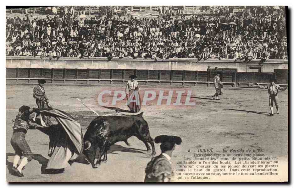 Corrida de toros — Deuxième tercio ou deuxième phase — Charles Bernheim, Nîmes