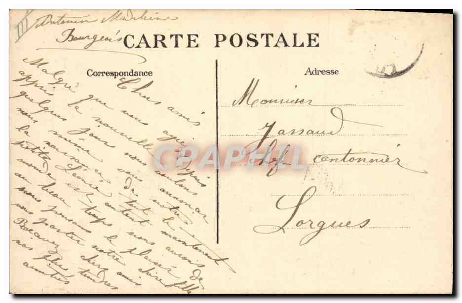 Le Cuirassé "République" à Toulon — avarié par l'explosion du Cuirassé "Liberté" le 25 septembre 1911 — éditeur non visible — Achterkant