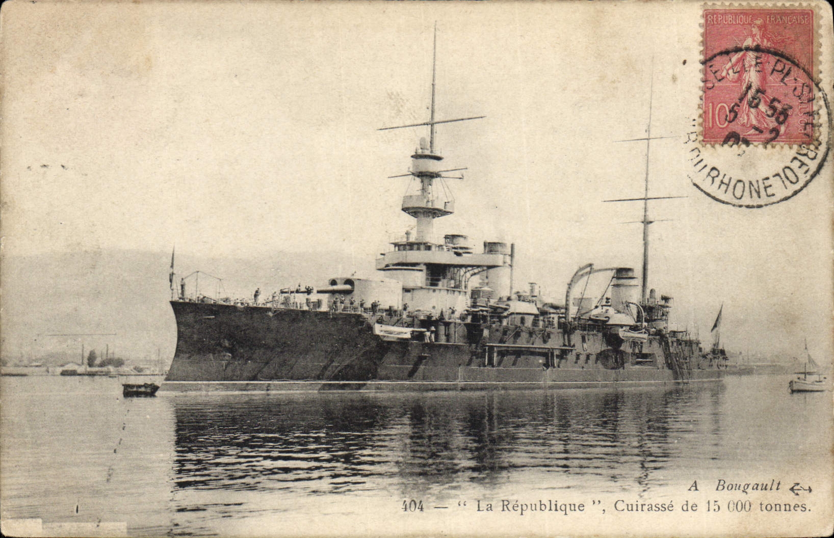 La République — Cuirassé de 15 000 tonnes — A. Bougault