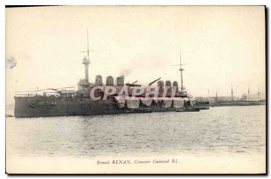 Ernest RENAN, Croiseur Cuirassé E.L. — Éditeur non identifié, n° de série non visible