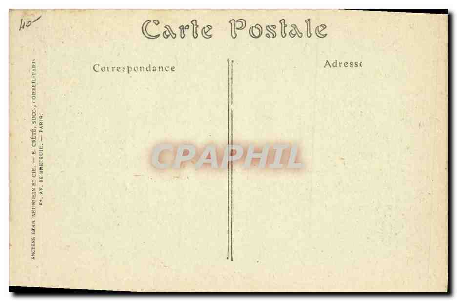 CPA Bateau de Guerre Bizerte Le cuirasse d'escadre Republique  — Verso