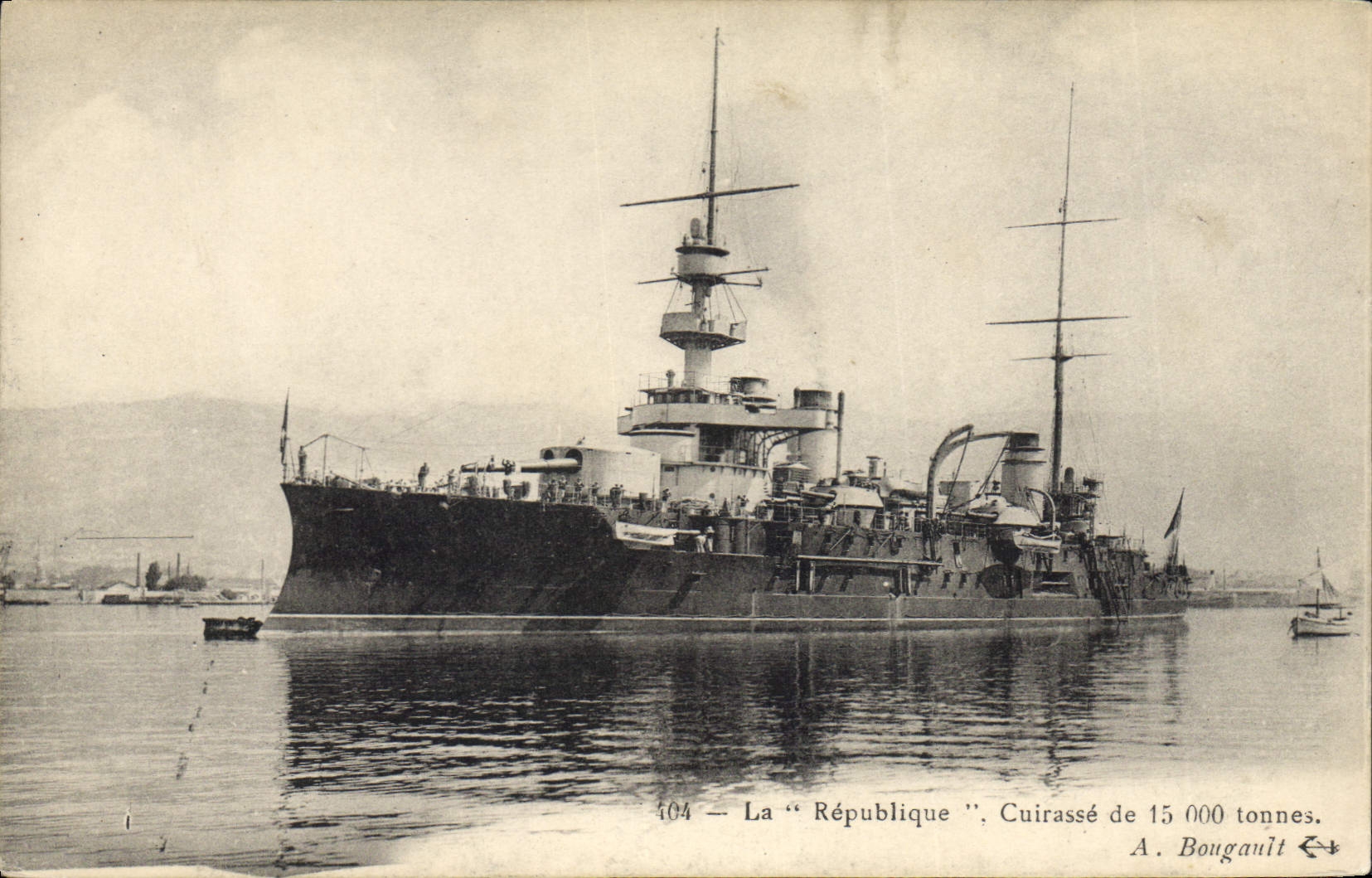 La "République" — Cuirassé de 15 000 tonnes — A. Bougault n° 104