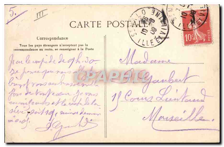 CPA Folklore Concarneau Artisanne Artisane  — Verso