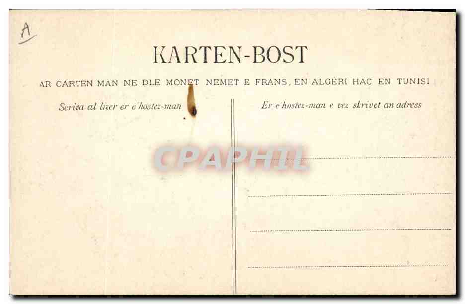 CPA Folklore Pont L'Abbe La coiffure de la Bigoudenne  — Verso