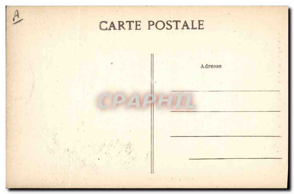 CPA Folklore Jeune fille de Pont Croix  — Verso