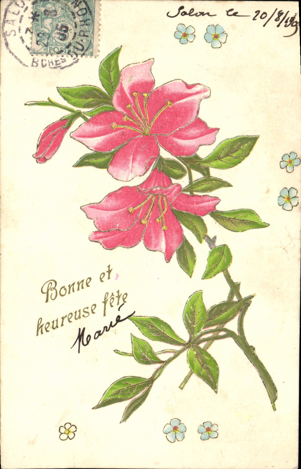 CPA Fantaisie Fleurs 