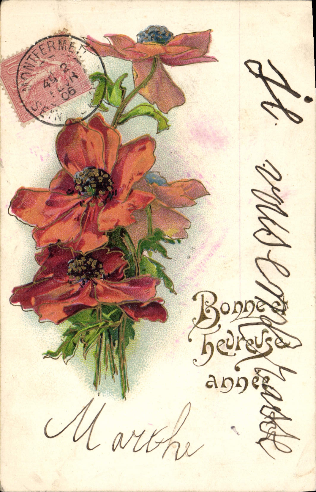 CPA Fantaisie Fleurs 