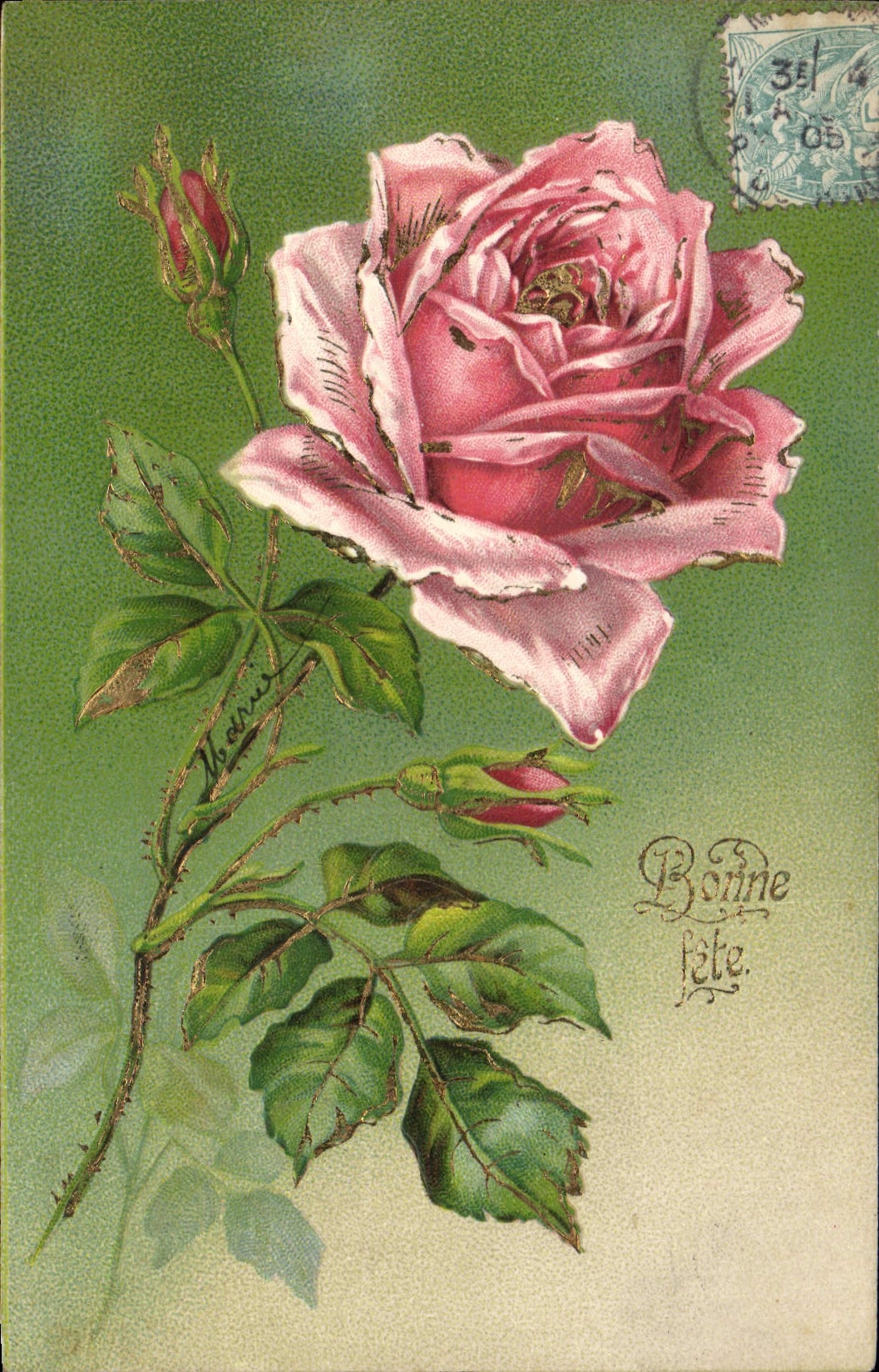 CPA Fantaisie Fleurs 