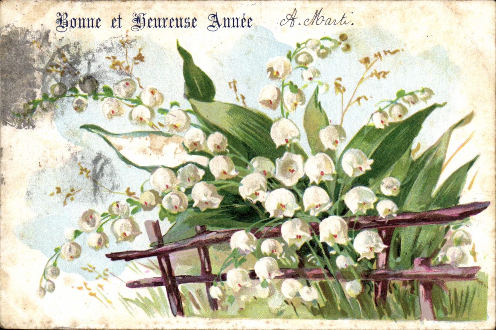 CPA Fantaisie Fleurs Muguet 