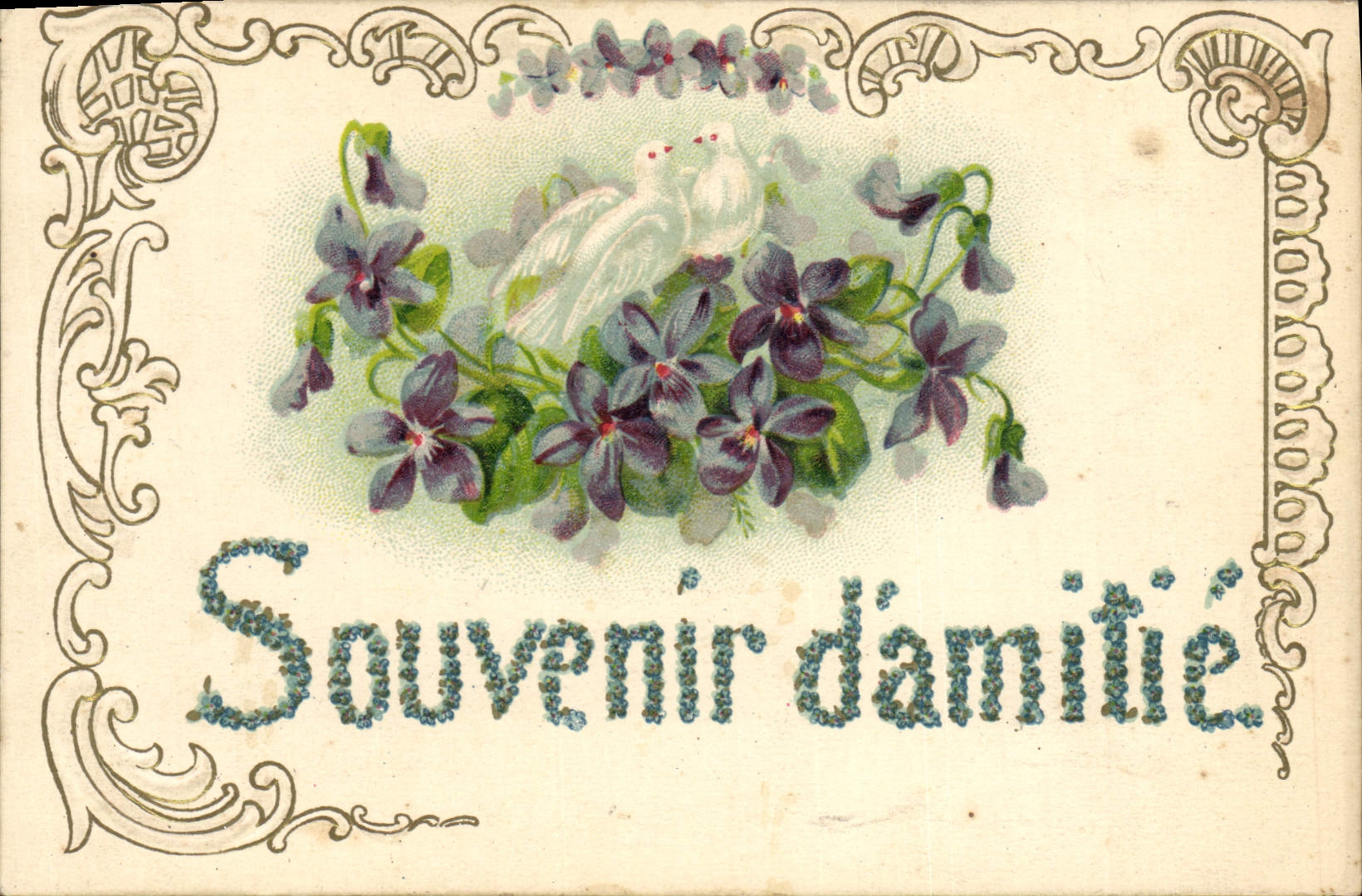 CPA Fantaisie Fleurs Colombes 
