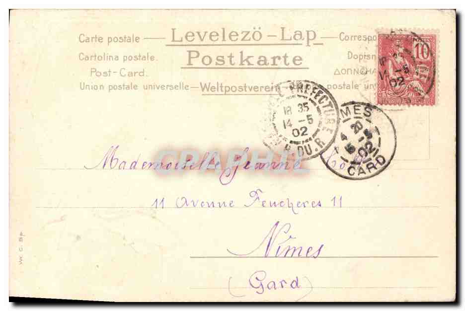 CPA Fantaisie Femme Fruit  — Verso