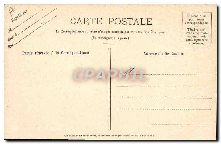 CPA Dentelle Dentelles du Puy Lingerie Torchon  — Verso