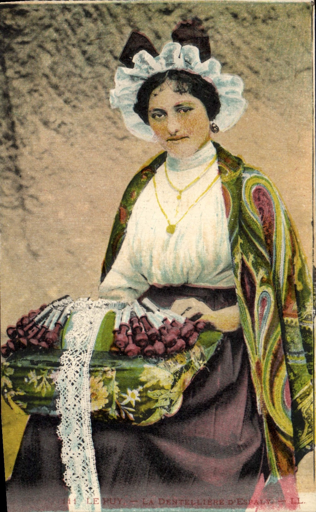CPA Dentelle Le Puy La dentelliere d'Espalt 