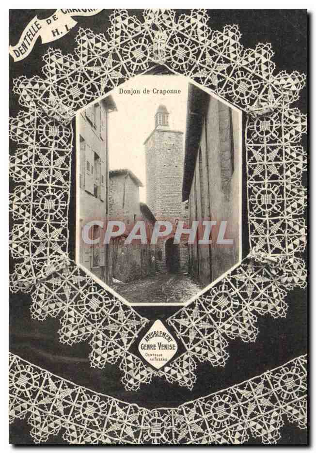 CPA Dentelle de Craponne Donjon de CRaponne 