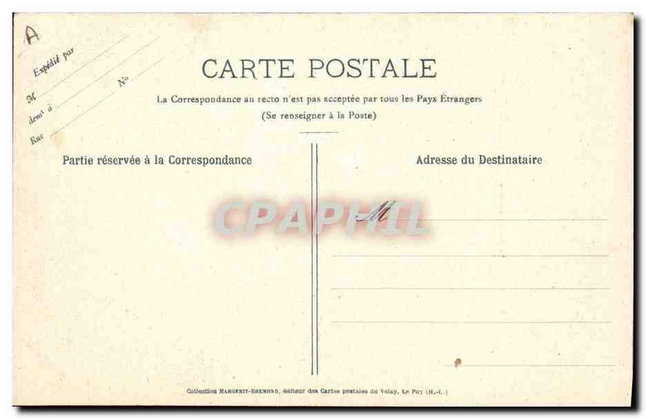 CPA Dentelle de Craponne Donjon de CRaponne  — Verso