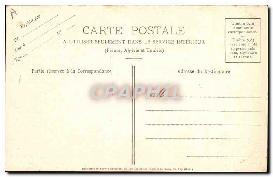 CPA Dentelle de Craponne Dentelliere  — Verso