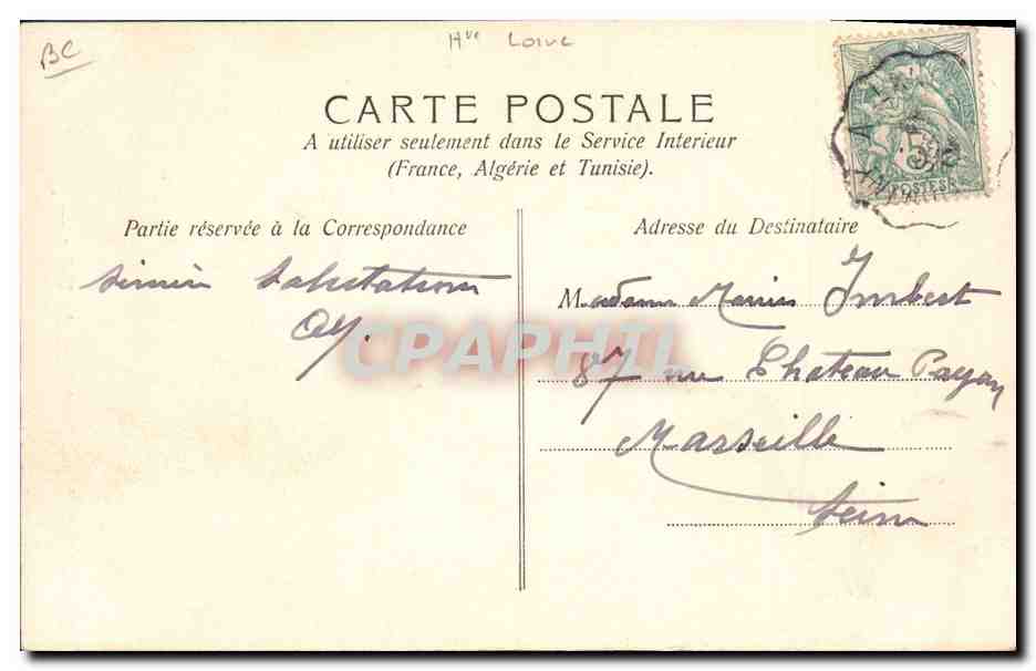 CPA Dentelle Dentelliere du Velay Petit Chapeau  — Verso