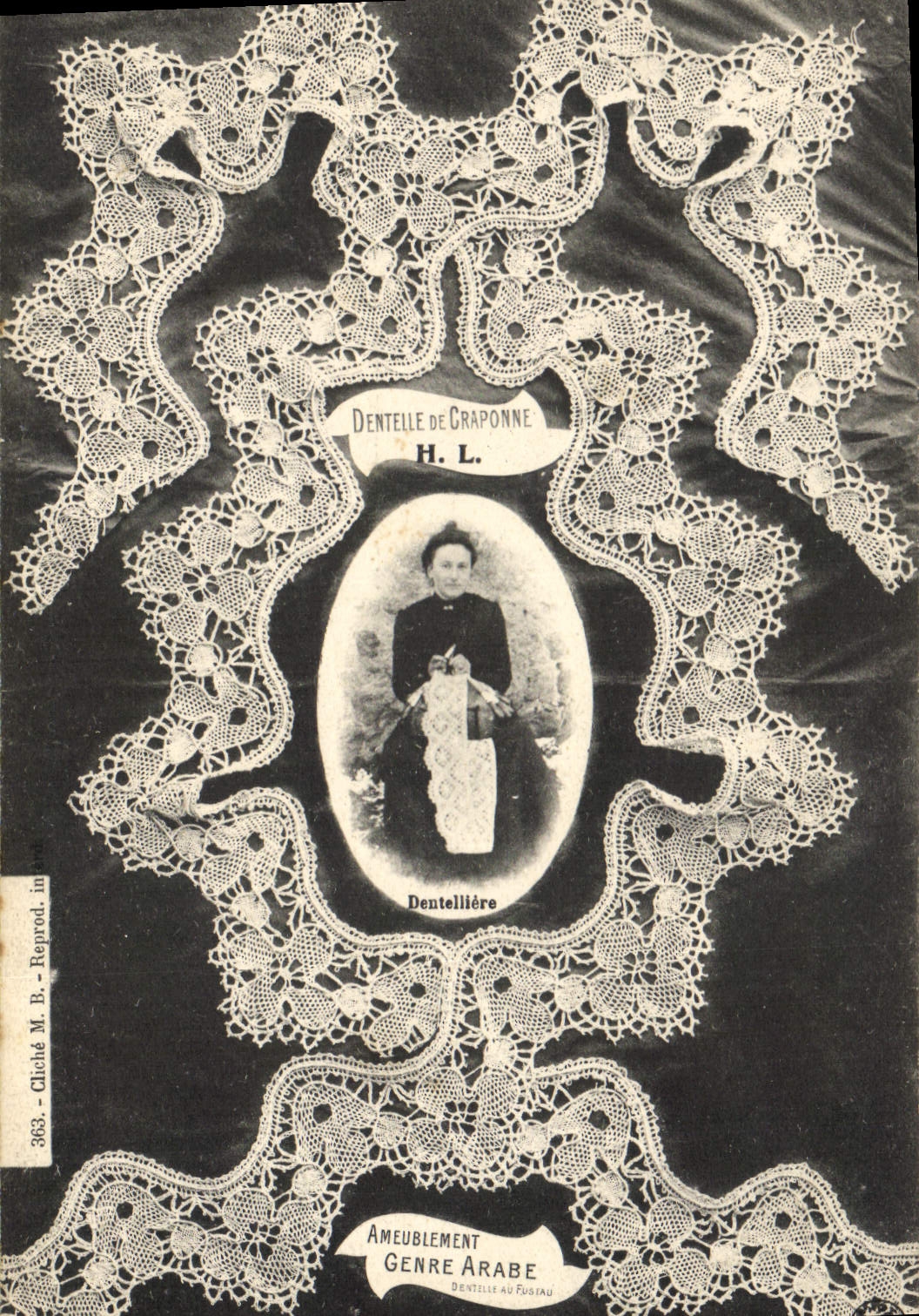 CPA Dentelle de Craponne Dentelliere 