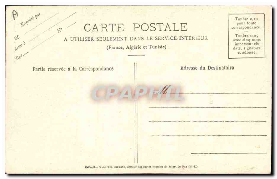 CPA Dentelle de Craponne Dentellieres de l'Arzou  — Verso