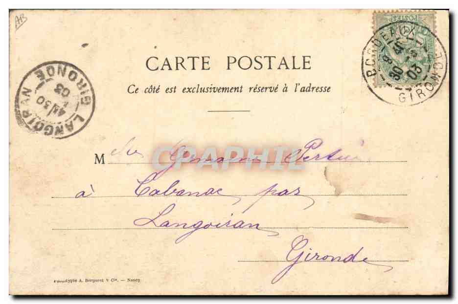 CPA Dentelle Les dentelles  — Verso
