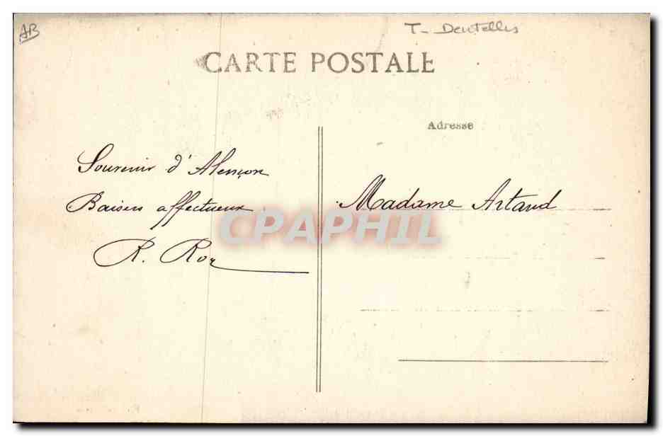CPA Dentelle Point d'Alencon  — Verso