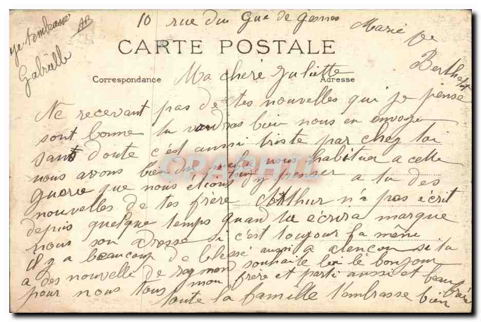 CPA Dentelle Ecole dentelliere de Point D'Alencon Femme — Verso