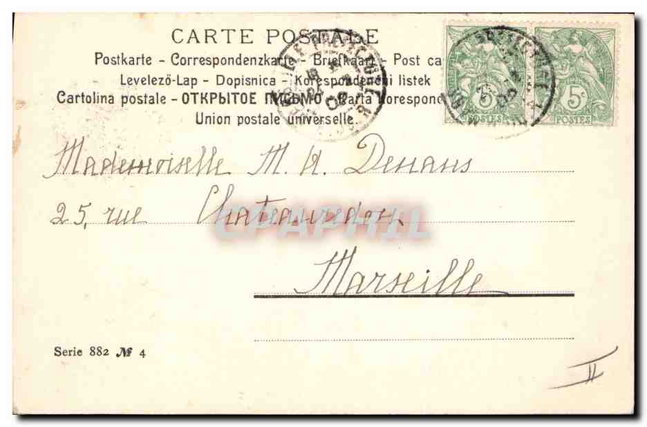 CPA Fantaisie Illustrateur Femme  — Rückseite