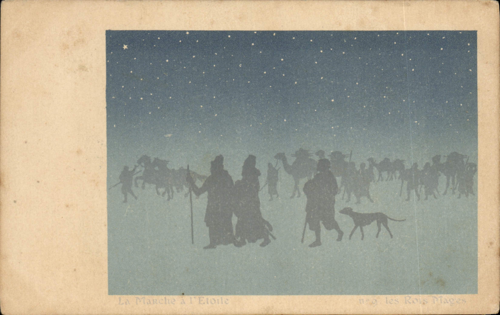 CPA Fantaisie Illustrateur Les Rois Mages La marche a l'etoile 