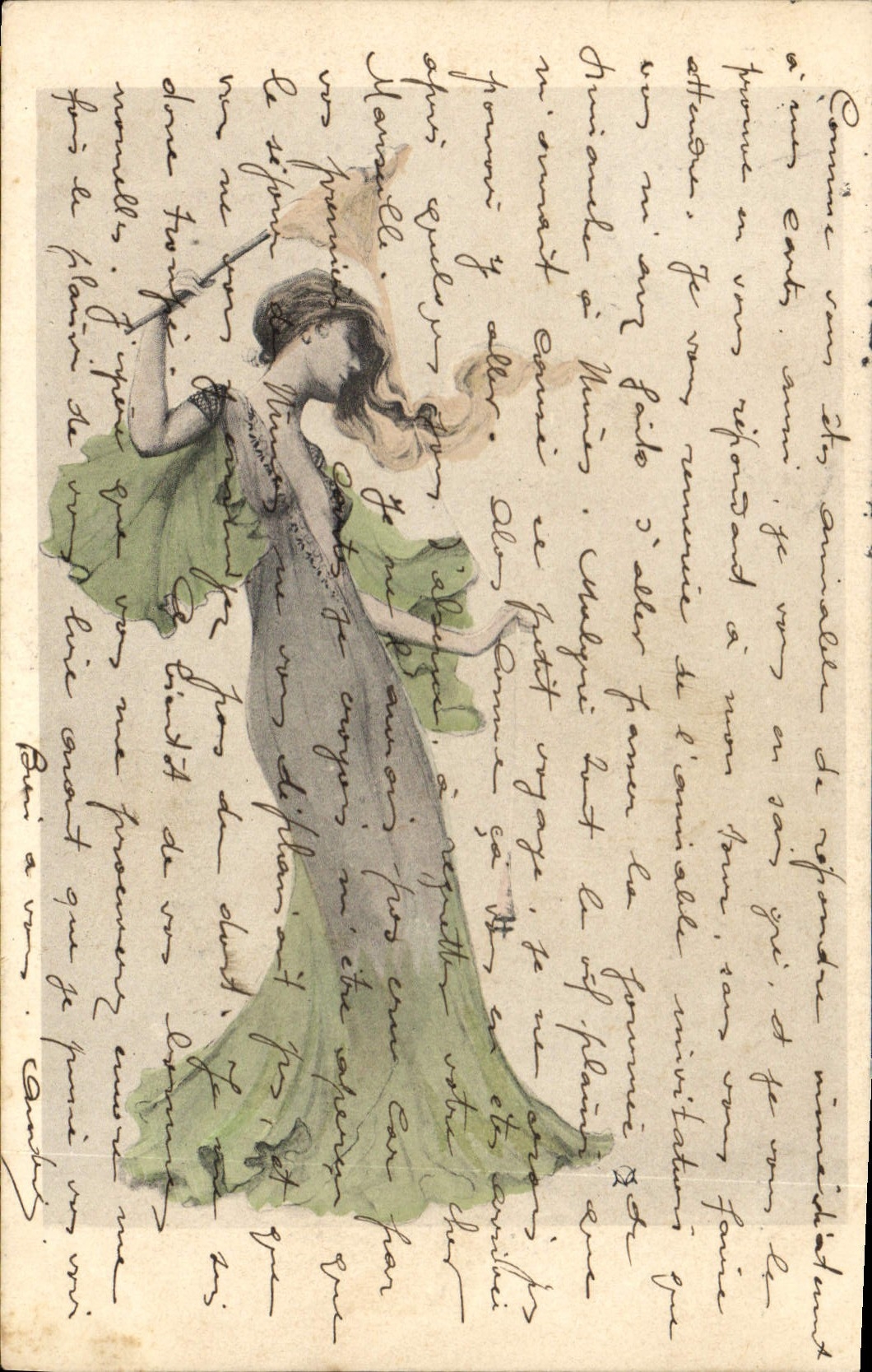 CPA Fantaisie Illustrateur Femme 