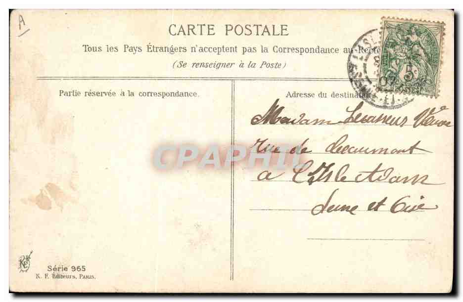 CPA Fantaisie Illustrateur Femme Forte  — Rückseite