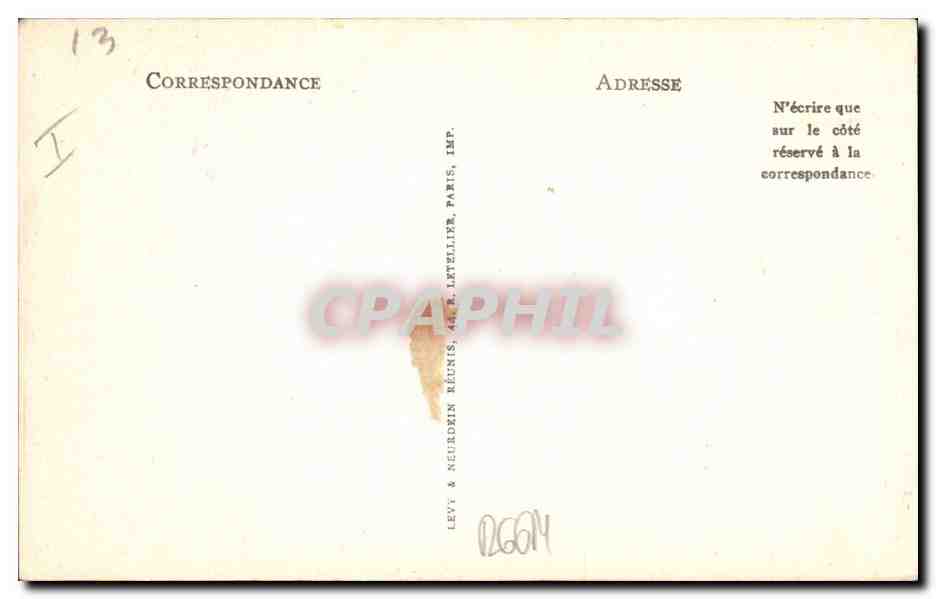 CPA Marseille Le chateau d'If Abbe Faria Edmond Dantes  — Rückseite