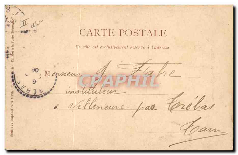 CPA Malesherbes  — Verso