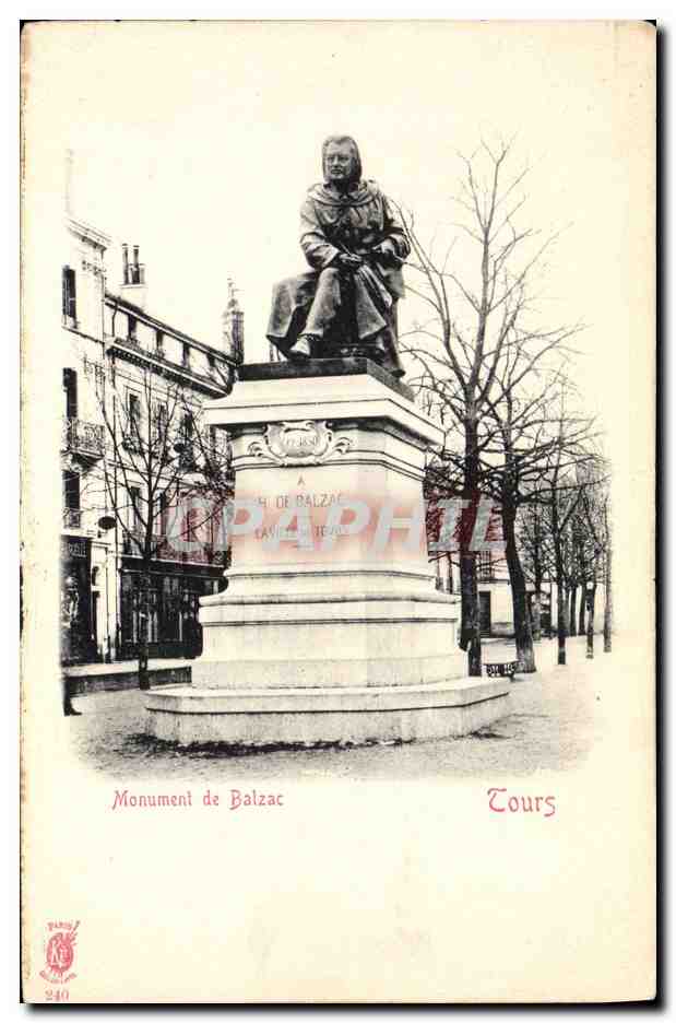CPA Tours Monument de Balzac 