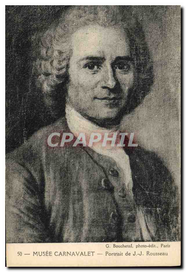 CPA Musee de Carnavalet Portrait de JJ Rousseau 