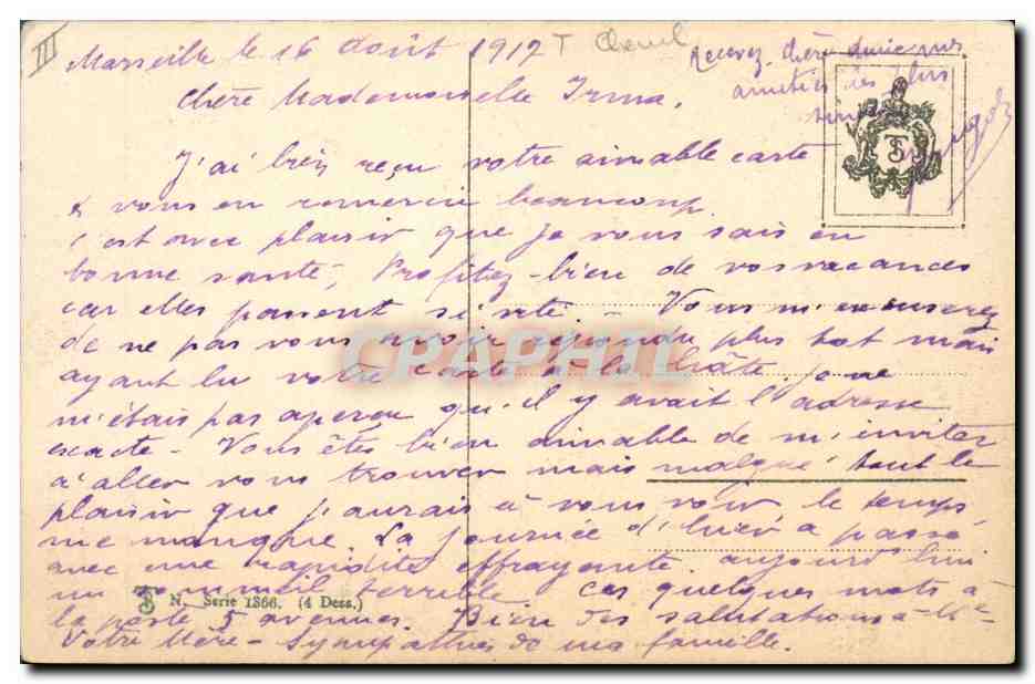 CPA Equitation Hippisme Cheval  — Verso