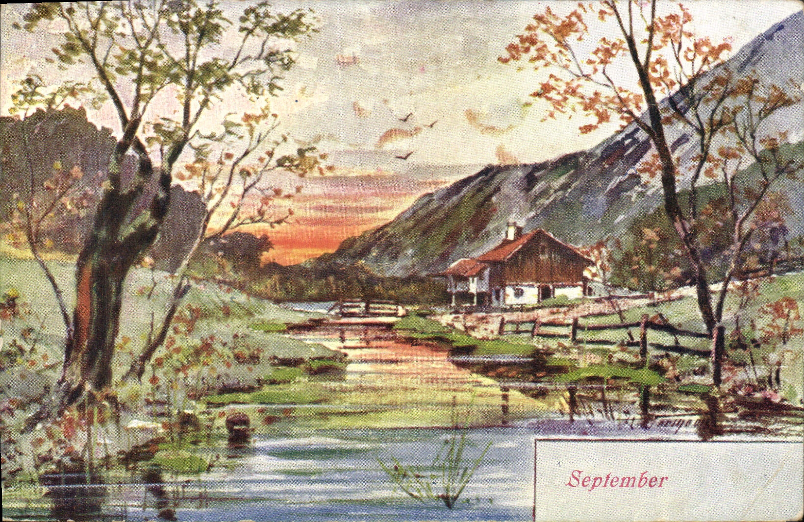 Paysage d'automne — Septembre — B. K. W. I. 724-9