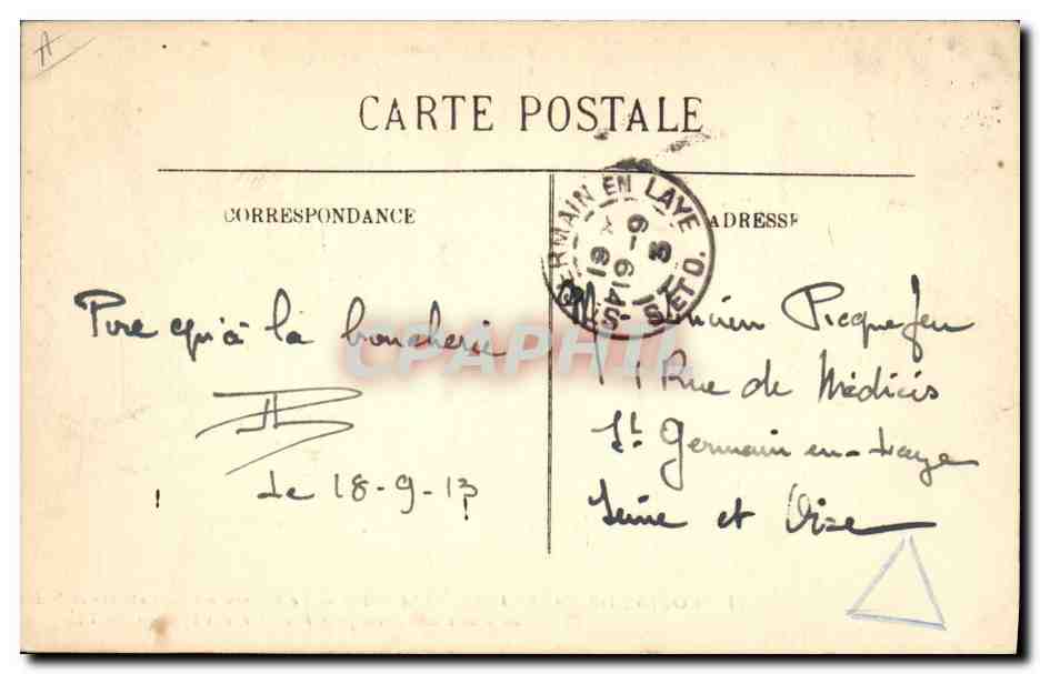 COURSE DE TAUREAUX — L'Arrasire — Le taureau mort est attaché et traîné en dehors de l'Arène pour être livré aux bouchers — LL — Verso