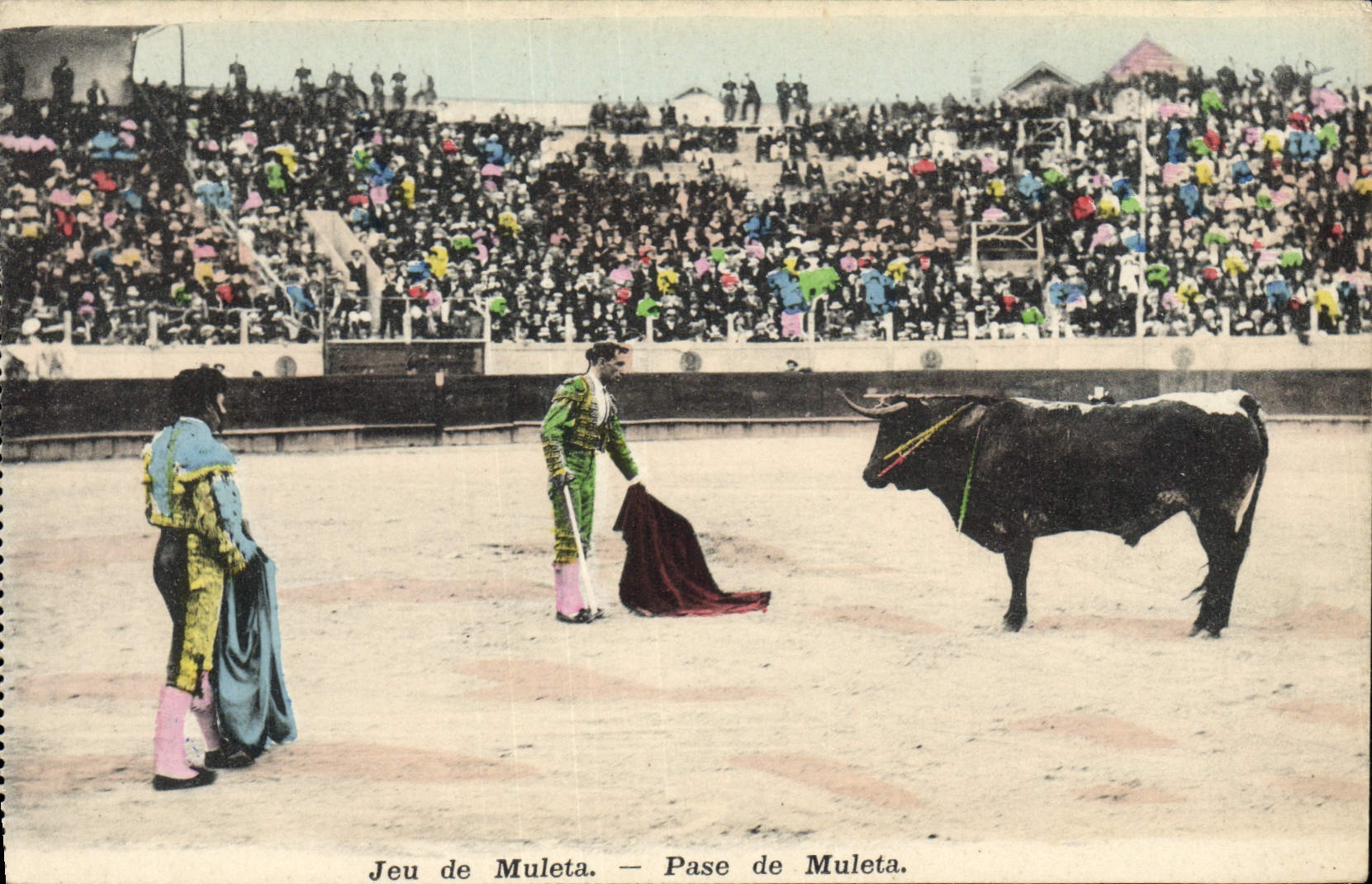 CPA Corrida Course de Taureaux Jeu de muleta Pase de muleta 