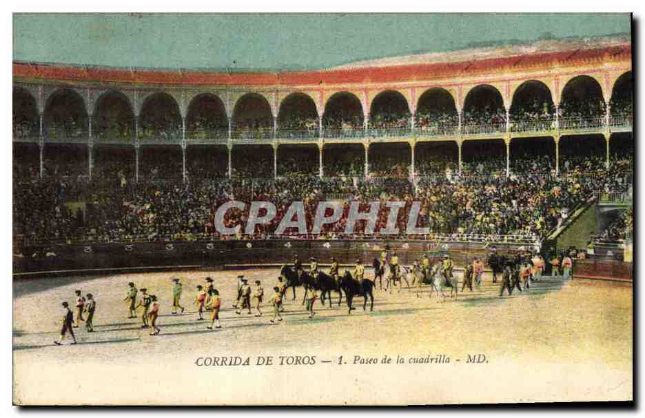 CPA Corrida Course de Taureaux Paseo de la cuadrilla Corrida de Toros 