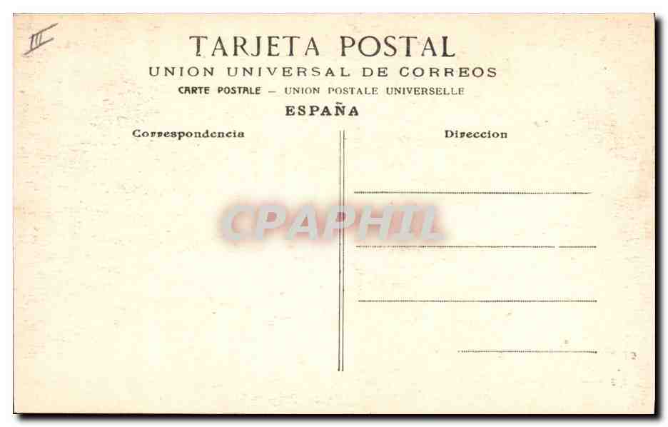 CPA Corrida Course de Taureaux Caida del Picador  — Rückseite
